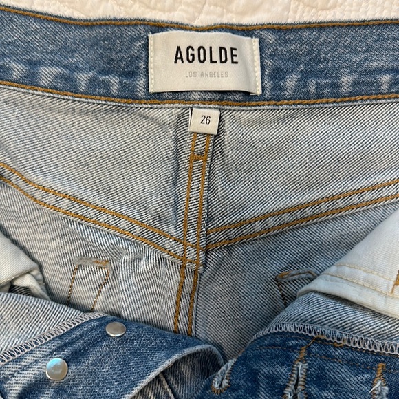 AGOLDE Parker denim shorts. Size 26. - Picture 3 of 15